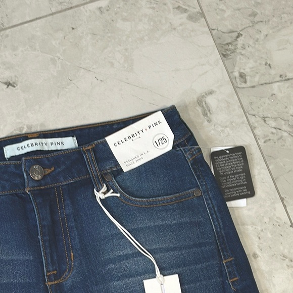 Celebrity Pink Jean blue Shorts Juniors 1/25 waist 15 - Picture 3 of 8